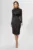 Rochie eleganta din satin si dantela Tassia Neagra