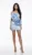 Rochie eleganta din tafta bleu accesorizata cu flori maxi