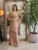 Rochie eleganta din tafta cu slit pe picior si broderie pretioasa