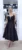 Rochie eleganta din tafta prevazuta cu broderie florala si perle
