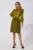 Rochie eleganta din tafta satinata si crepe Keylla Olive