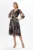 Rochie eleganta din voal cu imprimeu Lida Gri Floral