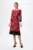 Rochie eleganta din voal cu imprimeu Nerola Fucsia