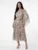 Rochie eleganta din voal cu imprimeu floral
