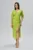 Rochie eleganta din voal cu maneci scurte si crepeu Myana Fistic
