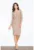 Rochie eleganta – fanta pe spate – bej – fluida – poliester