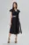 Rochie eleganta in clos cu crepeu in fata Lisbeth Neagra