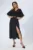 Rochie eleganta in clos cu maneci asimetrice Nelia Neagra