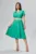 Rochie eleganta in clos cu maneci scurte Romena Verde Deschis
