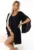 Rochie eleganta in forma de A cu maneci fluture –