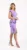 Rochie eleganta lila cu volan la talie