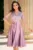 Rochie eleganta lila midi in clos Inna
