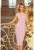 Rochie eleganta midi cu peplum –  2XL – Lila