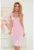 Rochie eleganta – mulata – M – Roz pudrat