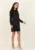 Rochie eleganta neagra cu croi in A si buzunare laterale