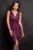 Rochie eleganta petrecuta Luiza mov cu paiete si glitter