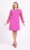 Rochie eleganta roz cu maneci din voal plisat