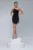 Rochie eleganta scurta asimetrica accesorizata cu pene si broderie pretioasa