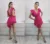 Rochie eleganta scurta asimetrica cu volane