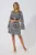 Rochie eleganta scurta cu maneci despicate Bia Bicolora