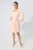 Rochie eleganta scurta cu snur tip corset Letty Peach