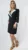 Rochie eleganta tip sacou cu banda din cristale la revere