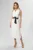Rochie eleganta tip sacou fara maneci cu broderie pe spate Xandra Alba