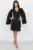 Rochie eleganta tipp sacou cu maneci ample si nasturi aurii