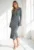 Rochie eleganta – tricotata – viscoza – gri –