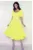 Rochie eleganta vaporoasa in clos cu buzunare laterale si maneca scurta