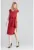 Rochie eleganta – visiniu – cu fundita – poliester