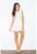 Rochie evazata M112 – ecru – poliester – decolteu rotund – fara maneci