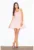 Rochie evazata M344 – roz – poliester –