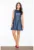 Rochie evazata – albastru bleumarin – viscoza –