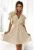 Rochie evazata cu decolteu petrecut si maneca fluture –