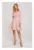 Rochie evazata cu guler – roz murdar –