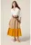 Rochie evazata cu model 2in1 si maneci 3/4