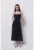 Rochie evazata cu model floral – fara maneci