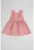 Rochie evazata din amestec de in cu detalou floral brodat