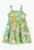 Rochie evazata din bumbac cu model floral
