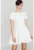 Rochie evazata ecru – poliester 95% – elastan 5% –