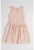 Rochie evazata fara maneci cu model floral
