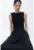 Rochie fara maneci cu model cu snururi