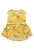 Rochie fete – flori – galben – bumbac