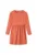 Rochie fete maneci lungi – maro – bumbac-elastan