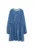 Rochie fete – model floral – albastru – viscoza –