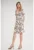 Rochie florala M703 – poliester – cu nasturi – maneci scurte – multicolor