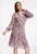 Rochie florala – cu maneci lungi – multicolor – poliester