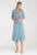 Rochie formala dama – M1033 – albastru – A-line – material elastic – viscoza