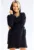 Rochie-hanorac din amestec de bumbac cu gluga si cordon